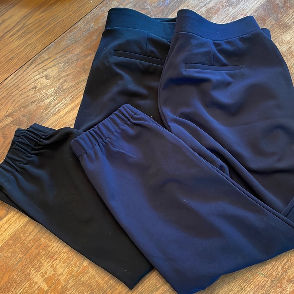 2 pairs of Jogger style dress pants - size L
